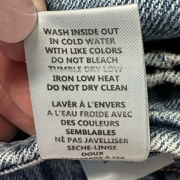 Good American Good Classic Jeans Distressed High Rise Indigo065 Women 6/28 NWT - Picture 10 of 11